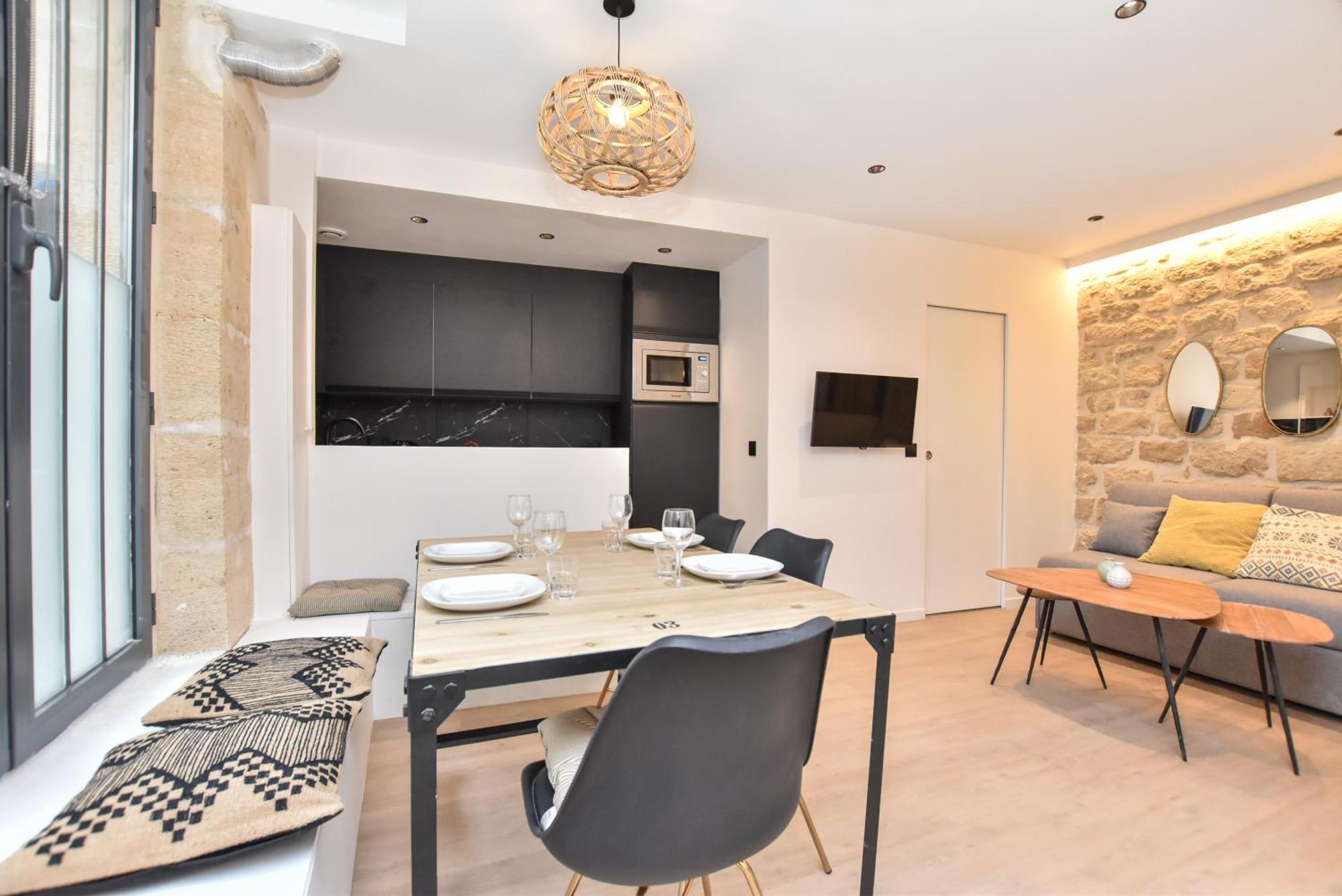 Cozy Apartment - 1Br-4P - Sentier Párizs Kültér fotó