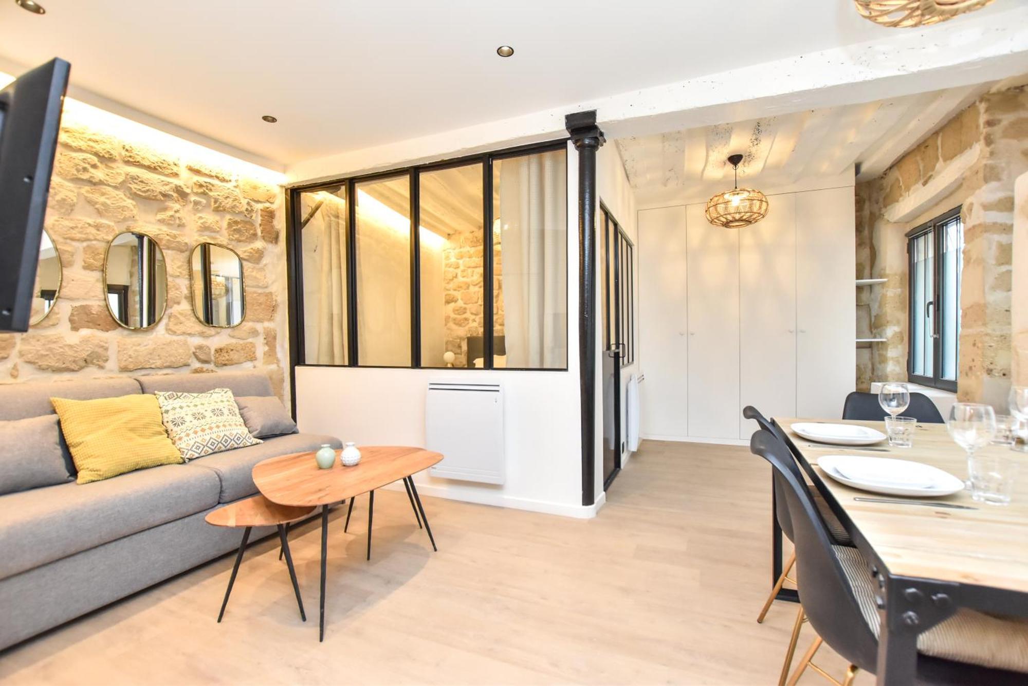 Cozy Apartment - 1Br-4P - Sentier Párizs Kültér fotó